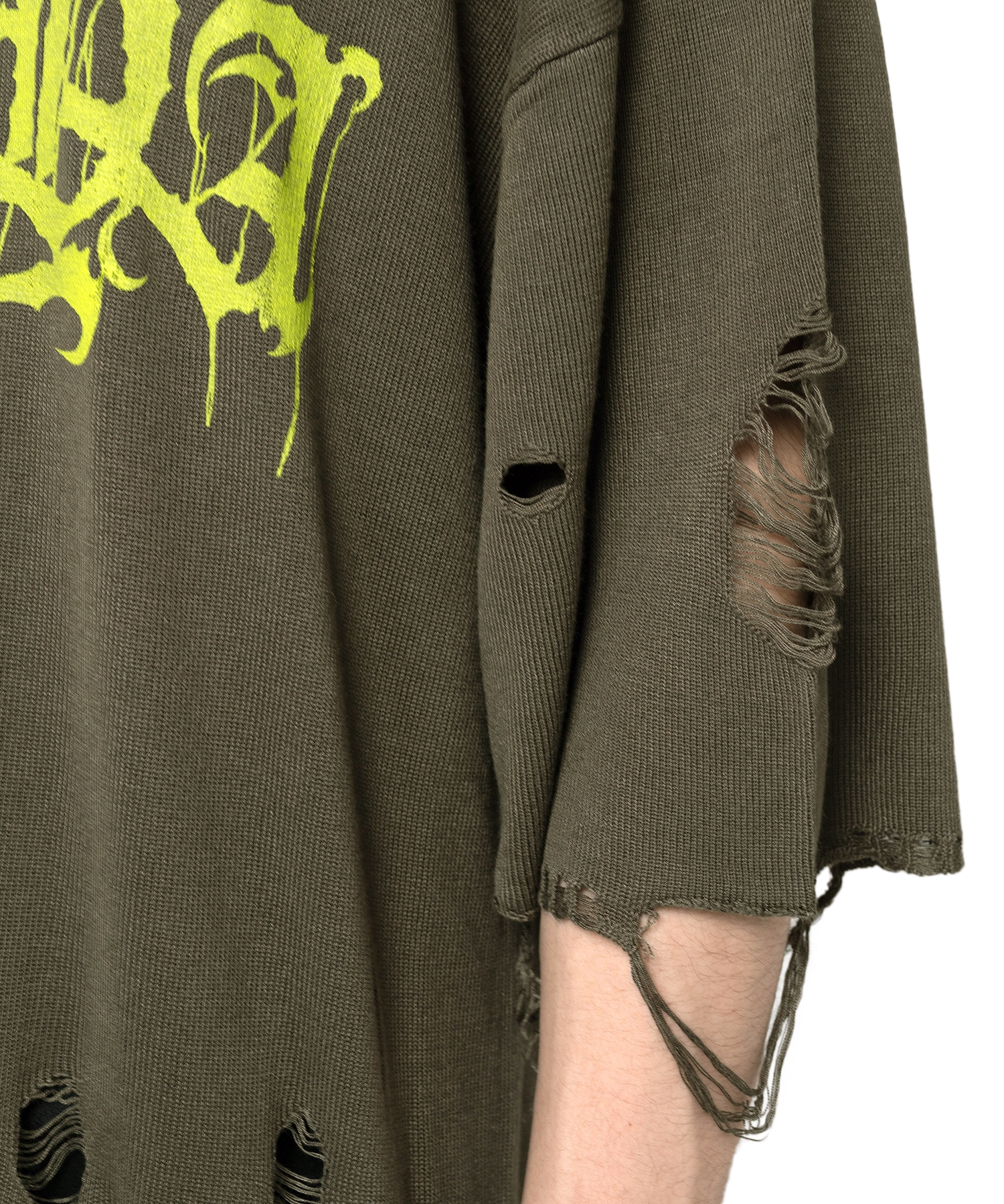 Words Printed Knit T-shirt