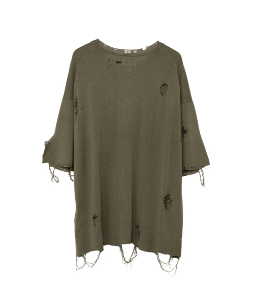 Words Printed Knit T-shirt