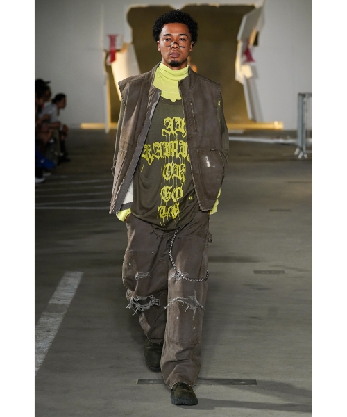 Words Printed Knit T-shirt