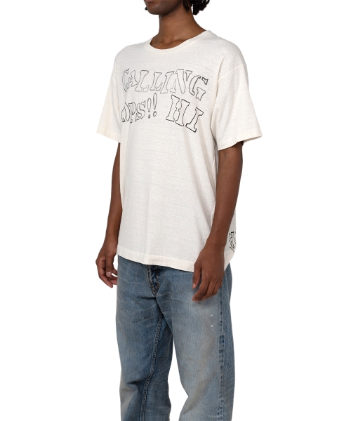 CALLING' Printed Bleach T-shirt
