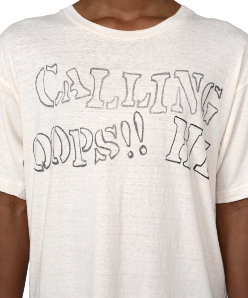 CALLING' Printed Bleach T-shirt