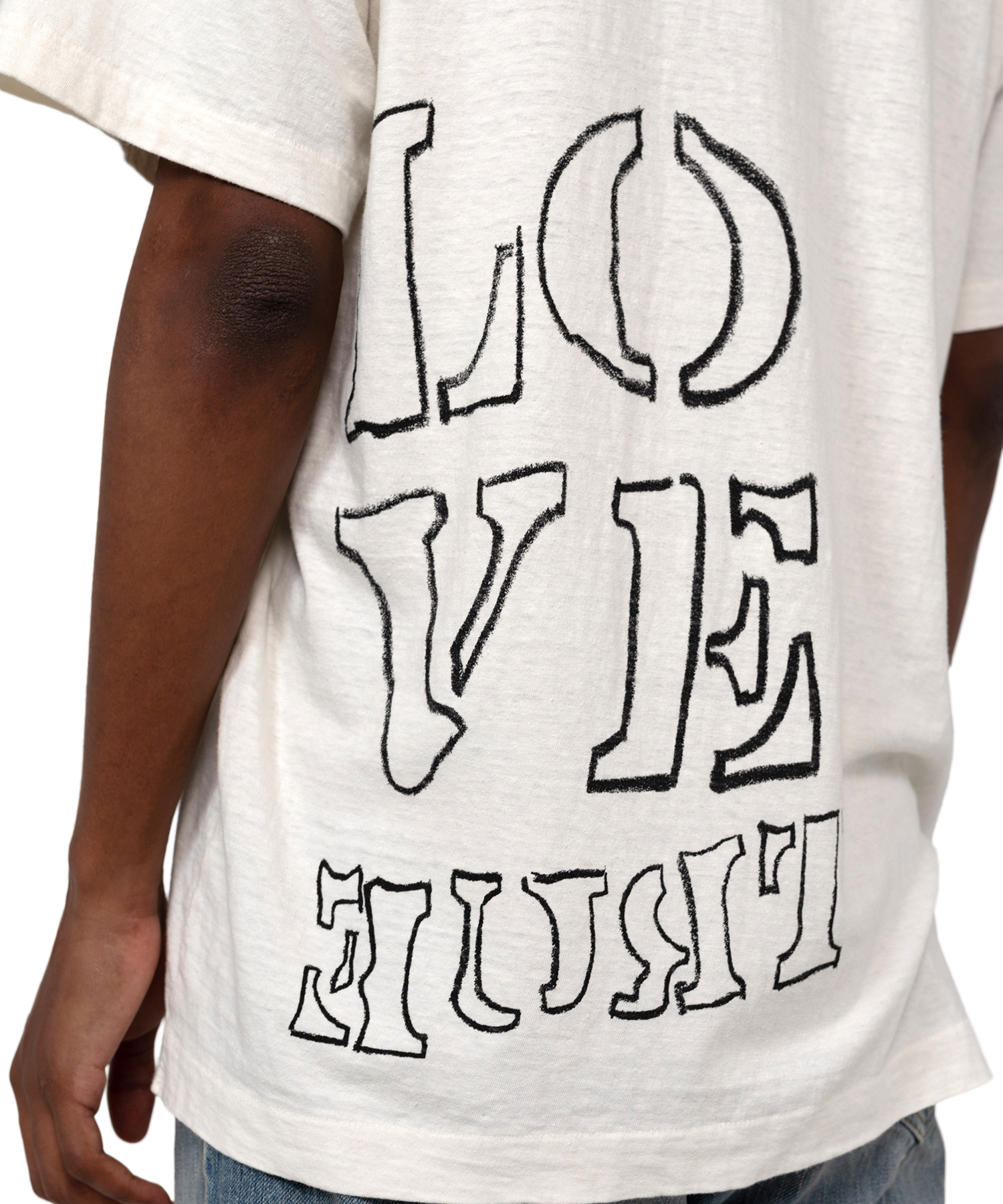 CALLING' Printed Bleach T-shirt