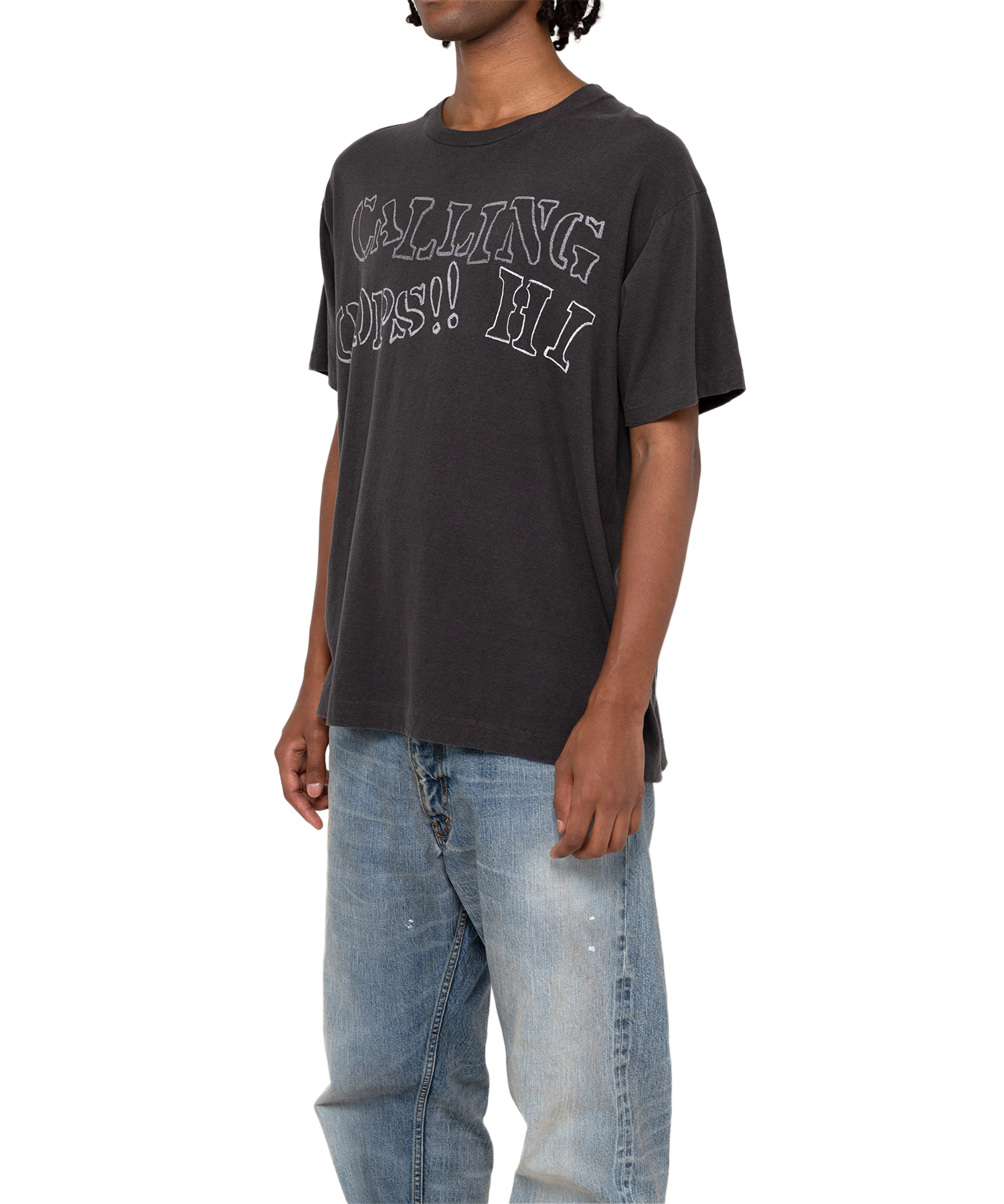 CALLING' Printed Bleach T-shirt