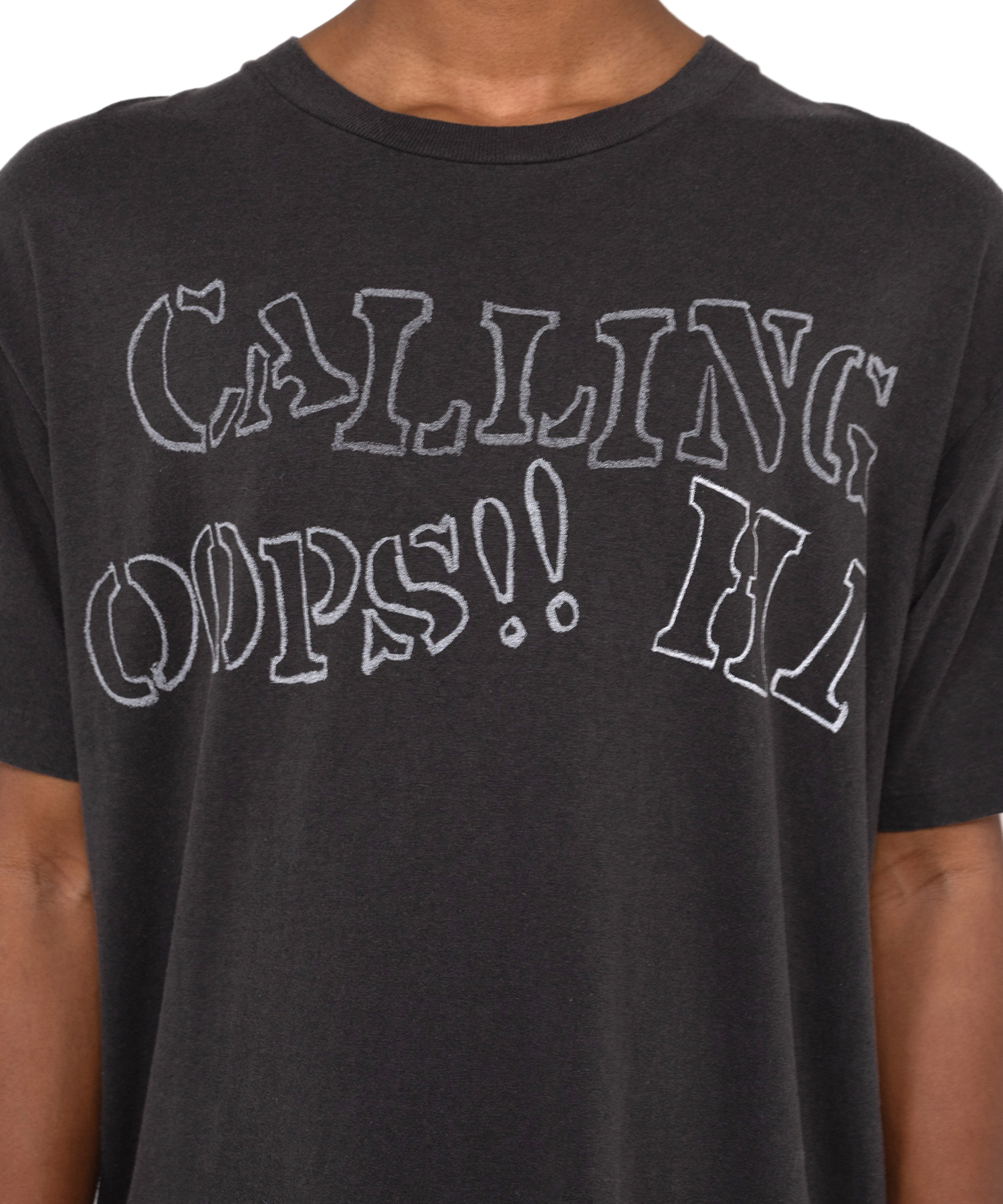 CALLING' Printed Bleach T-shirt