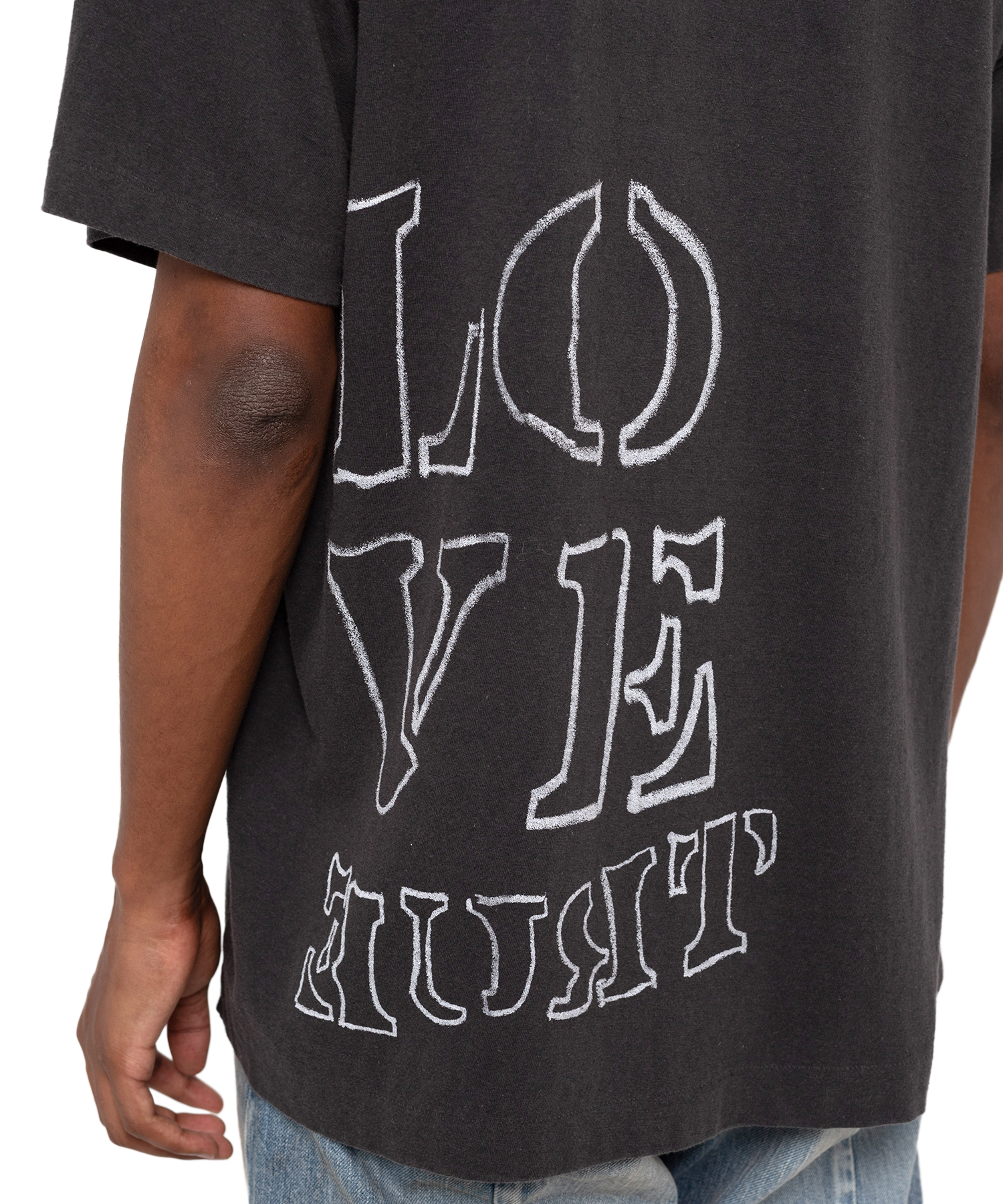 CALLING' Printed Bleach T-shirt