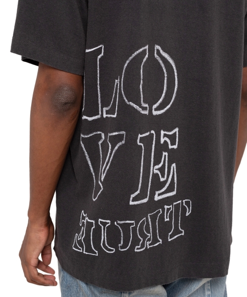 CALLING' Printed Bleach T-shirt