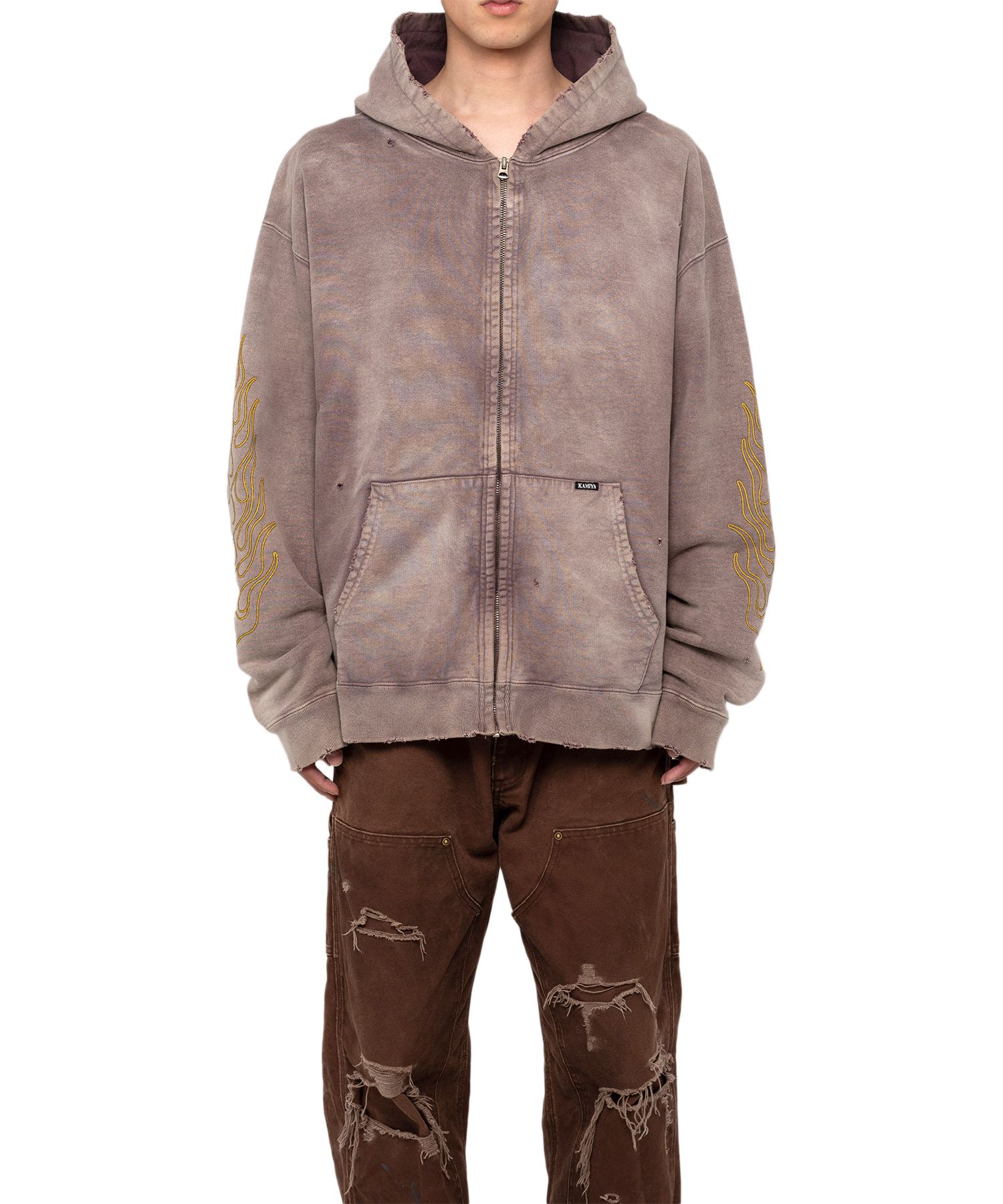 トップス KAMIYA 24aw\"ROPE\" Bleached Zip-up Hooded Maison MIHARA YASUHIRO ONLINE STORE（ミハラヤスヒロ