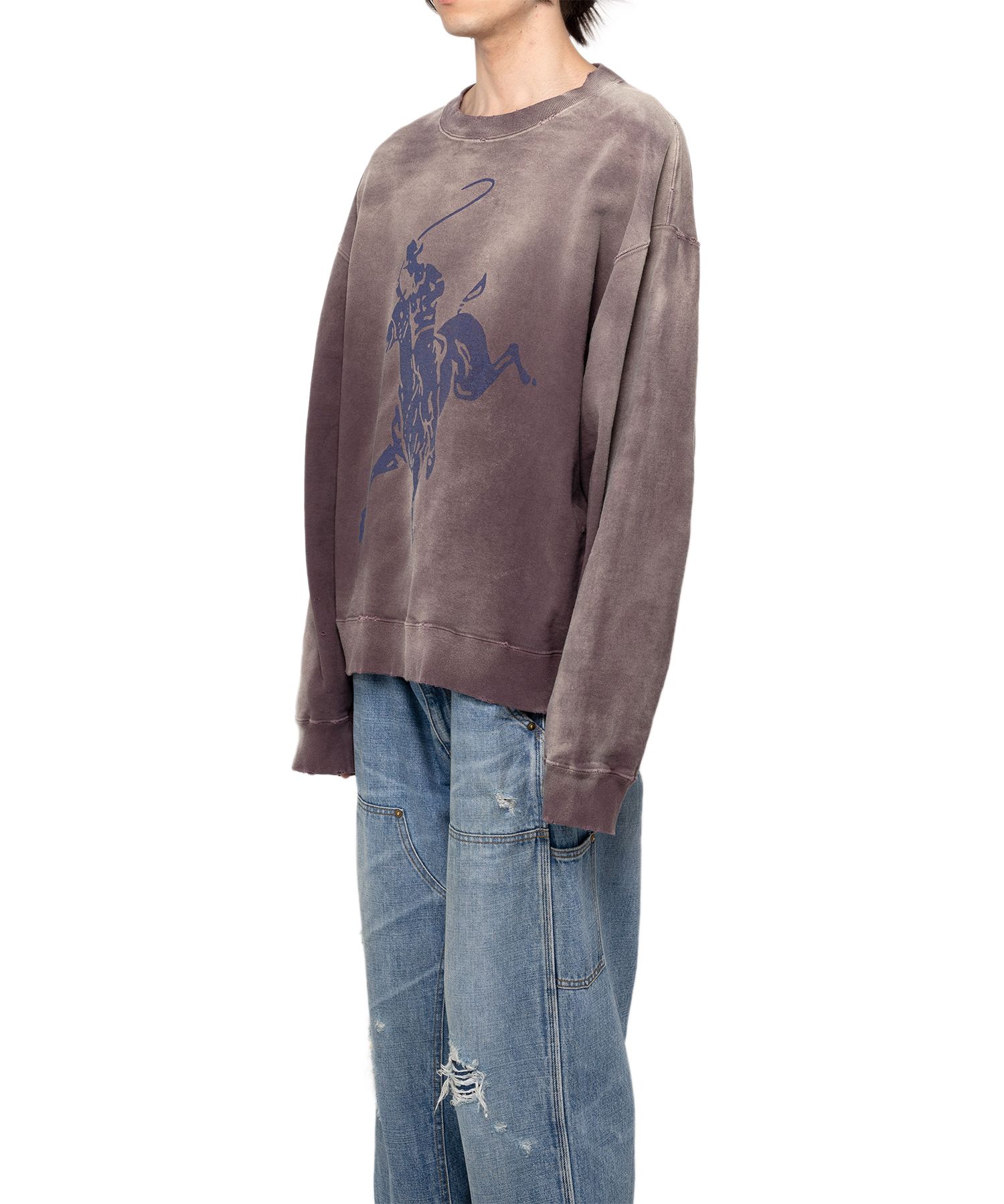 ミハラヤスヒロ　ダメージ加工 クルーネック スウェット Maison MIHARA YASUHIRO ONLINE STORE（ミハラヤスヒロ