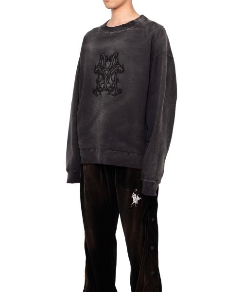 Logo Embroidered Bleach Sweatshirt