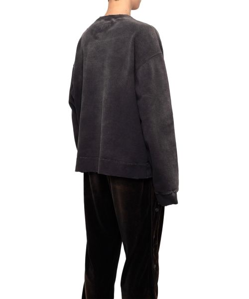 Logo Embroidered Bleach Sweatshirt