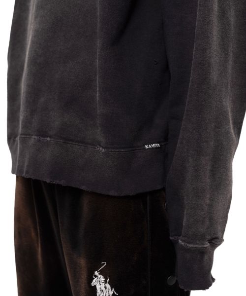 Logo Embroidered Bleach Sweatshirt