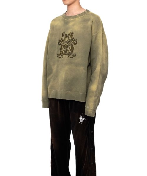 Logo Embroidered Bleach Sweatshirt