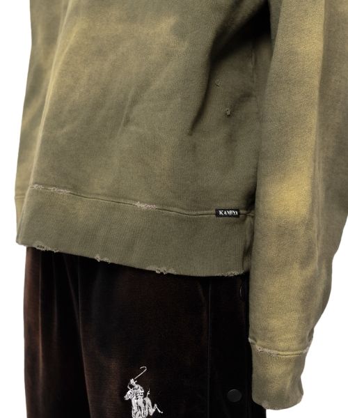 Logo Embroidered Bleach Sweatshirt