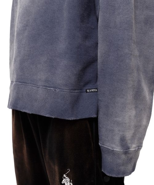 Logo Embroidered Bleach Sweatshirt