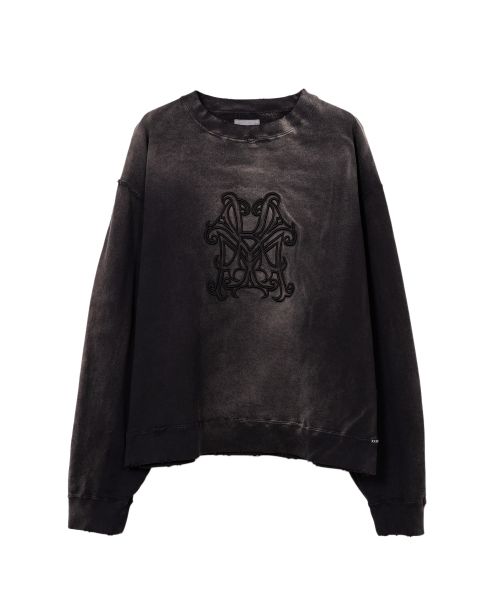 Logo Embroidered Bleach Sweatshirt