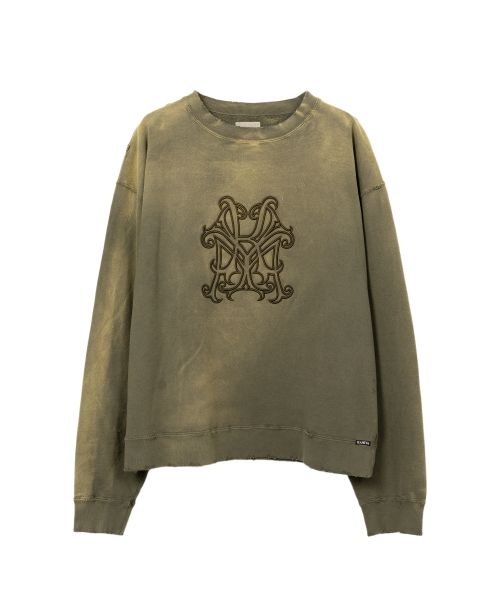 Logo Embroidered Bleach Sweatshirt