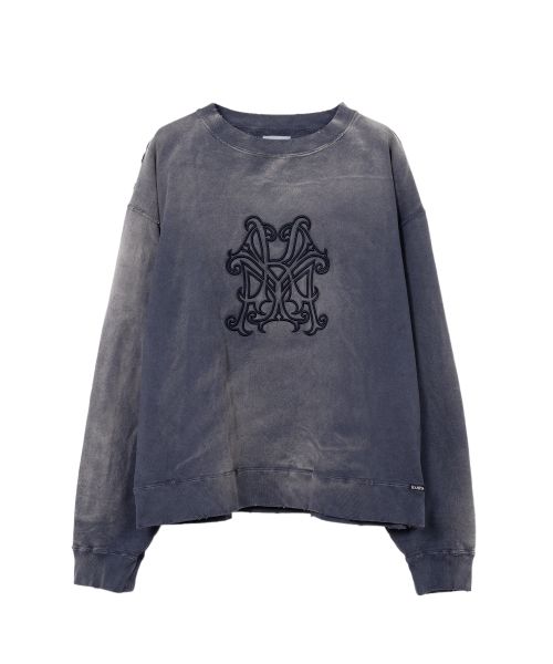 Logo Embroidered Bleach Sweatshirt