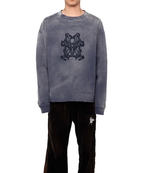 Logo Embroidered Bleach Sweatshirt