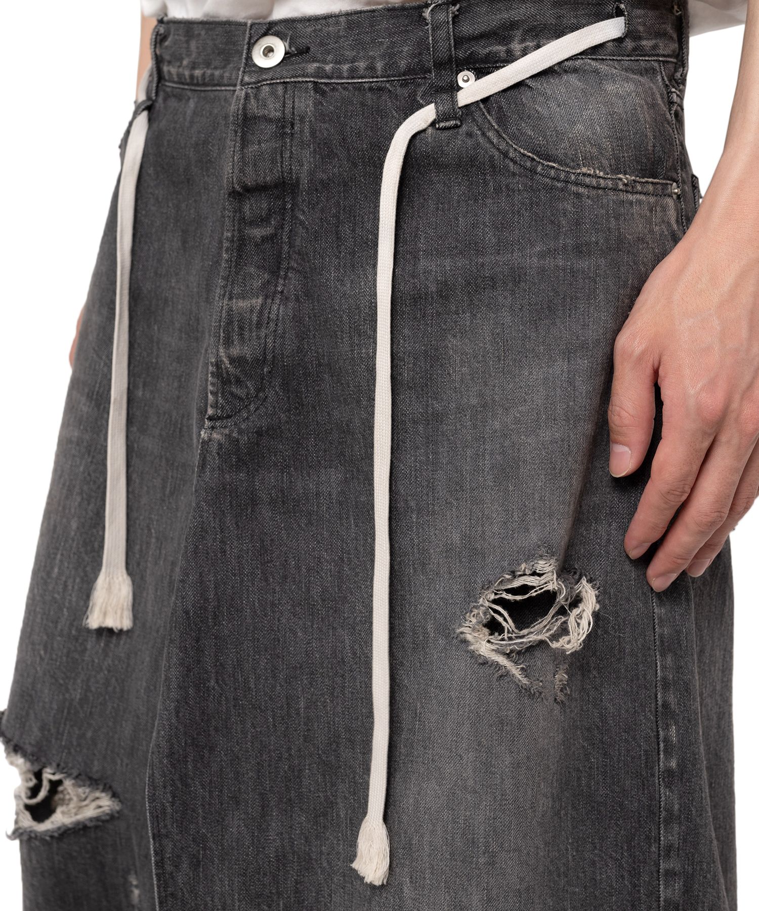 Denim Wrap Skirt
