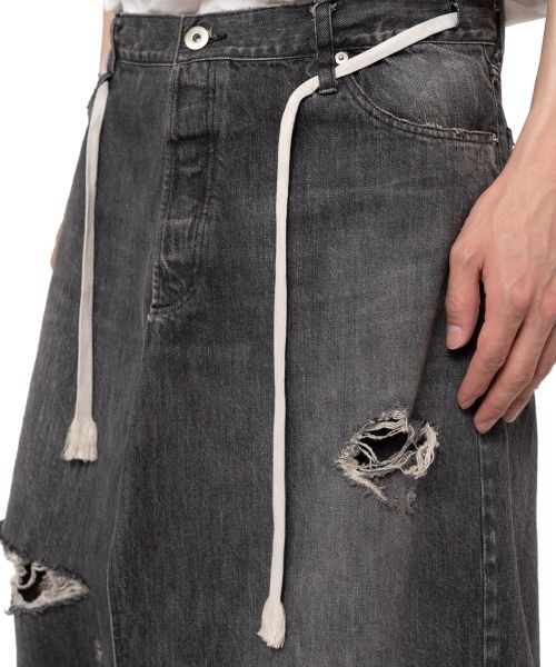 Denim Wrap Skirt