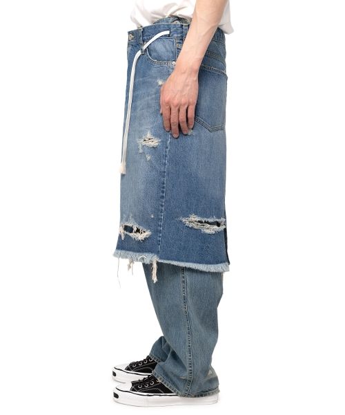 Denim Wrap Skirt