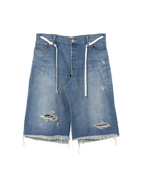 ミハラヤスヒロ　Light Denim Reconstructed Skirt ミハラヤスヒロLight Denim Reconstructed Skirt