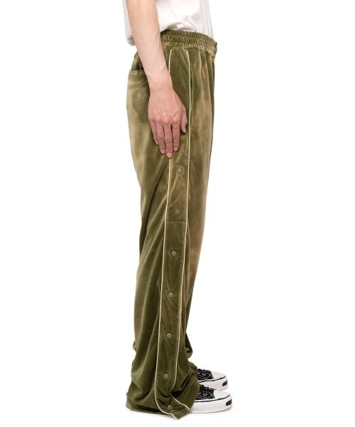 ミハラヤスヒロ　ベロアパンツ MAISON MIHARA YASUHIRO]Velour Track Pants/BLACK(A11PT583