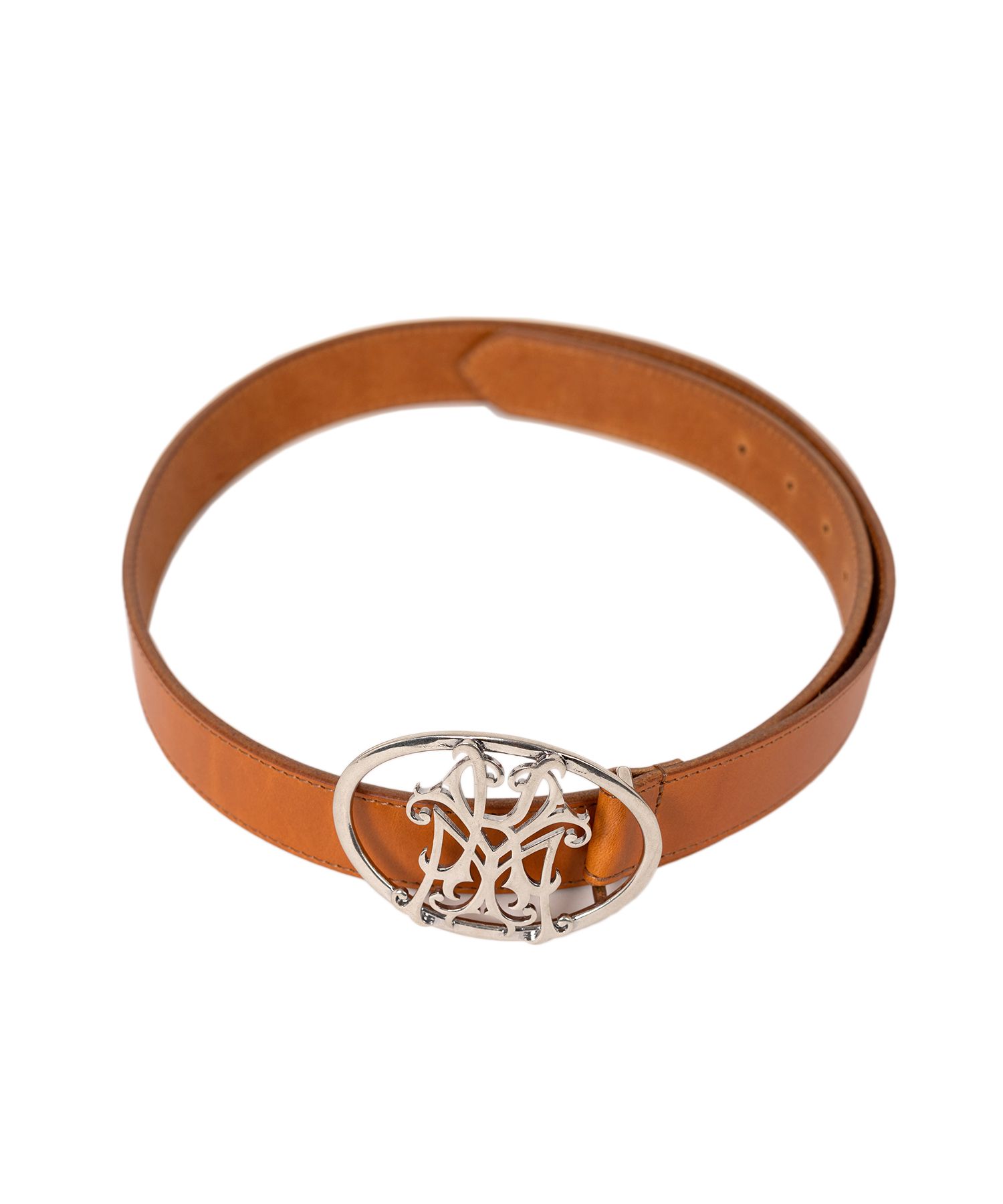 Circle Logo Leather Belt