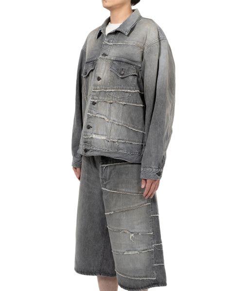 "FULLCOUNT X KAMIYA" Switching Denim Jacket