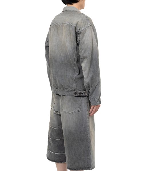 "FULLCOUNT X KAMIYA" Switching Denim Jacket