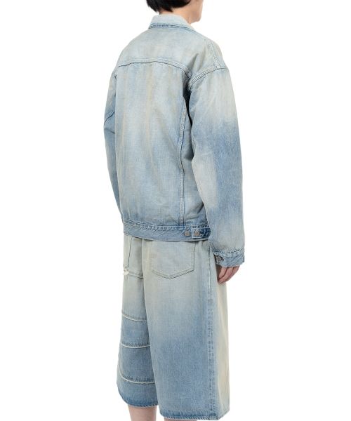 "FULLCOUNT X KAMIYA" Switching Denim Jacket