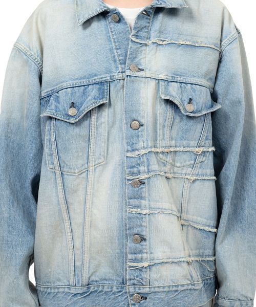 "FULLCOUNT X KAMIYA" Switching Denim Jacket