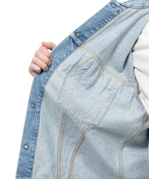 "FULLCOUNT X KAMIYA" Switching Denim Jacket