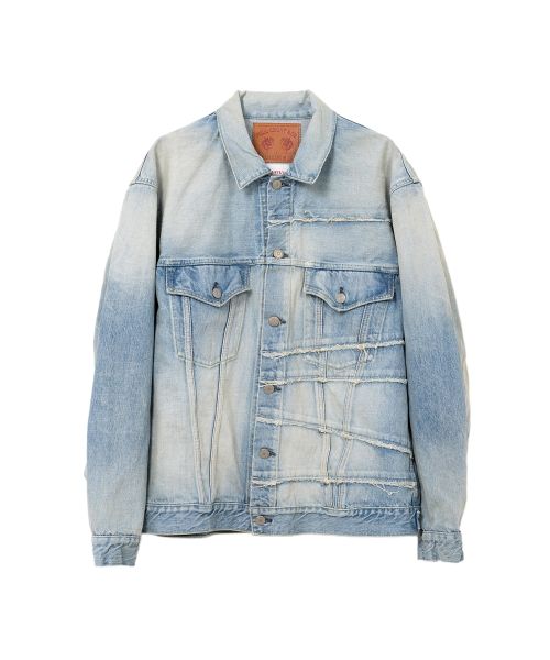 "FULLCOUNT X KAMIYA" Switching Denim Jacket