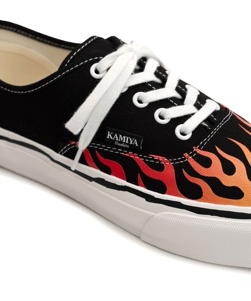 "Herc"Fire Pattern Vulcanized Sneaker