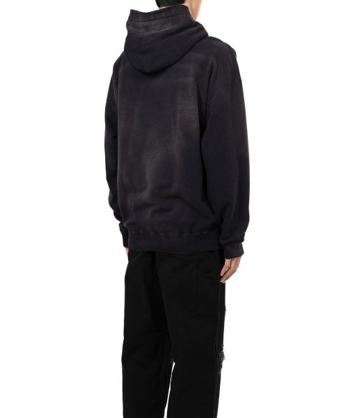 Distressed Henry Neck Hoodie