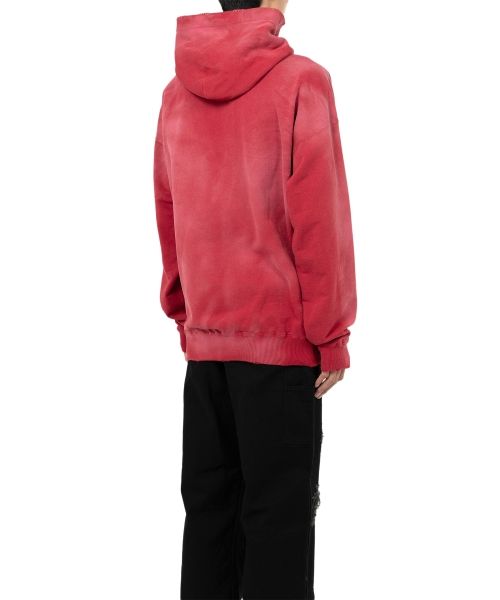 Distressed Henry Neck Hoodie