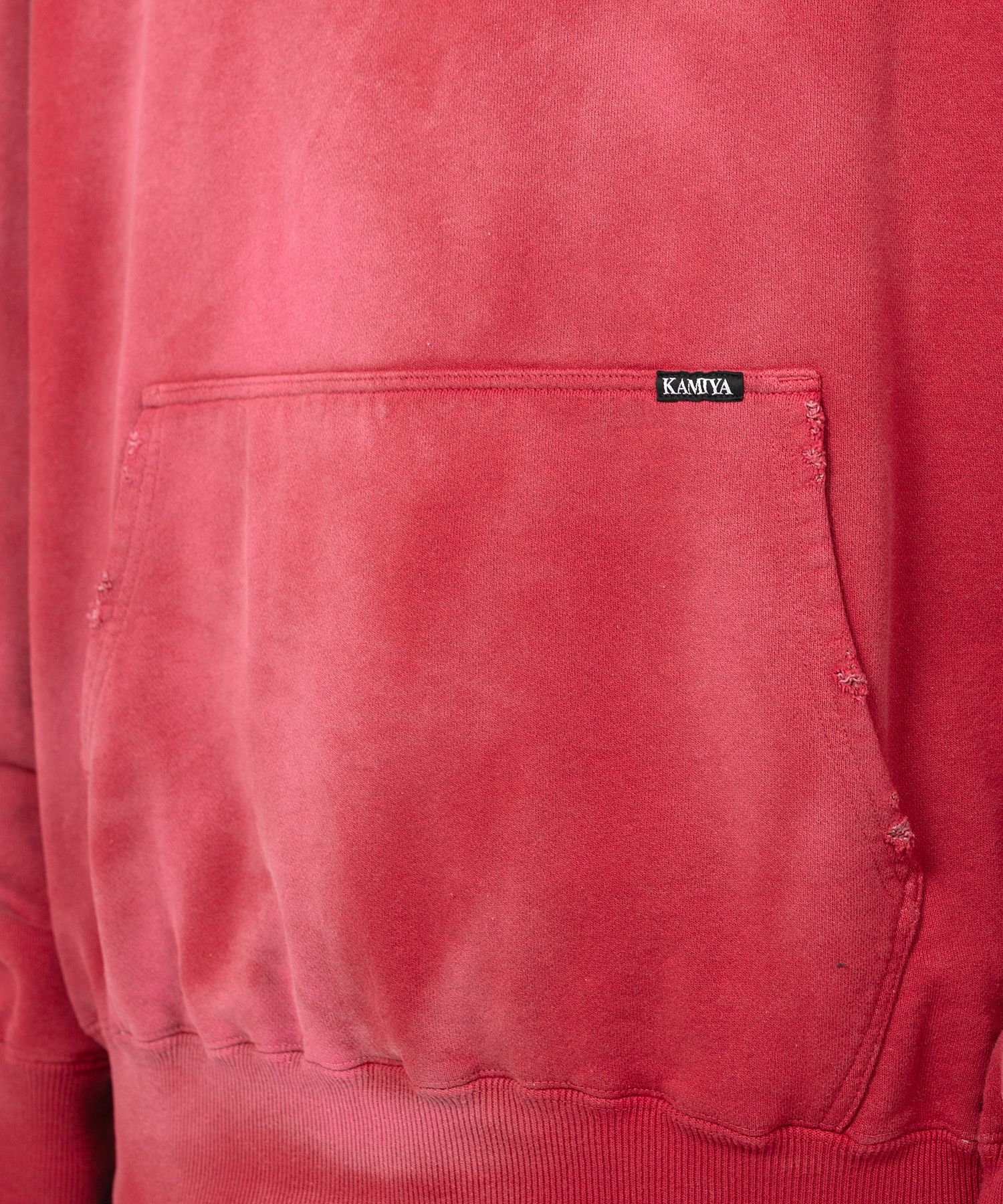 Distressed Henry Neck Hoodie