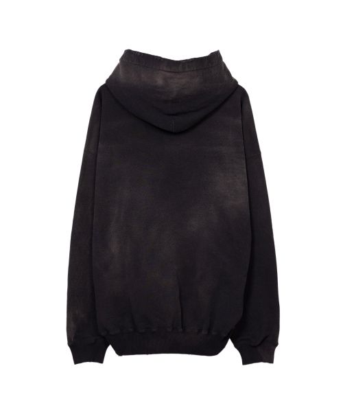 Distressed Henry Neck Hoodie