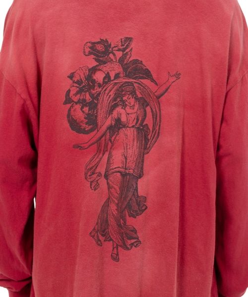 “ADVERTISING ART” Distressed L/S T-shirt