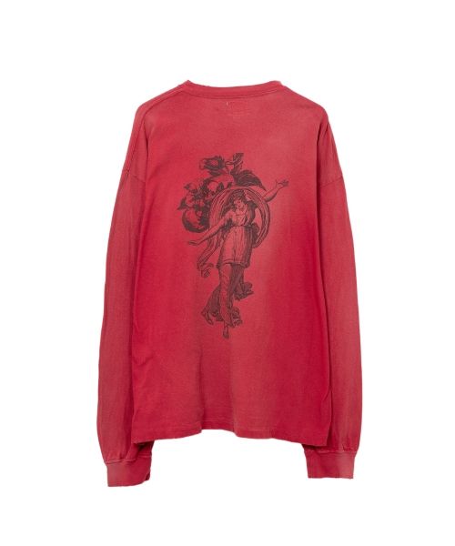 “ADVERTISING ART” Distressed L/S T-shirt