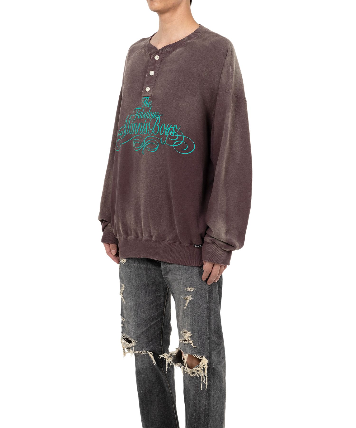 henry neck sweatshirt/ヘンリーネックスウェット Regen Glanz（レーゲングランツ）の「henry neck sweatshirt