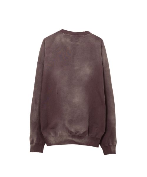 Distressed Henry Neck Sweatshirt