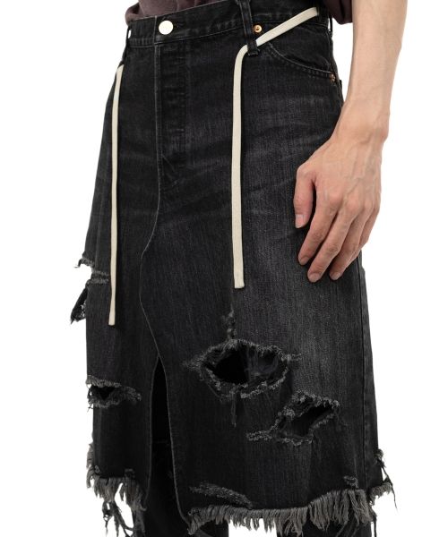 Denim Wrap Skirt