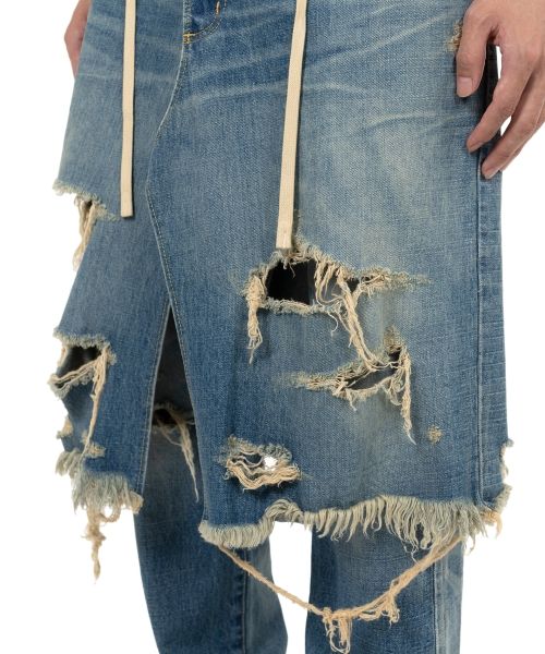 Denim Wrap Skirt