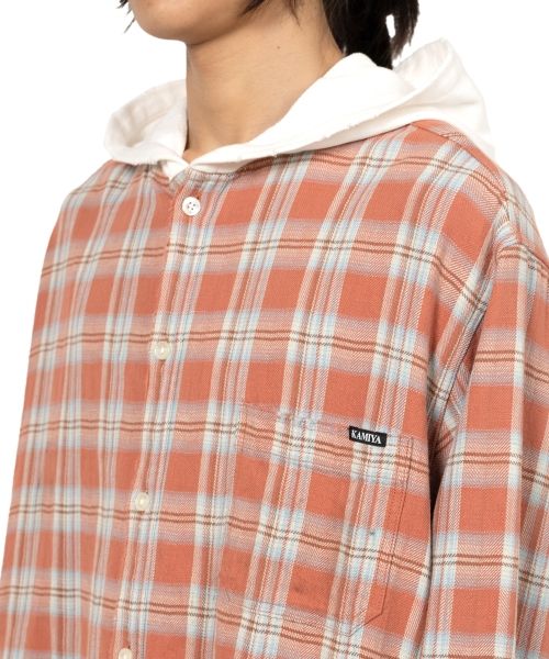 Hooded Check Shirt
