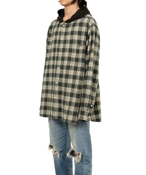 Hooded Check Shirt