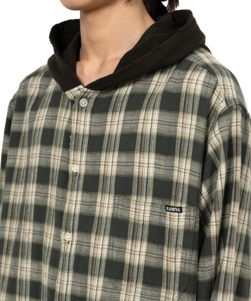 Hooded Check Shirt