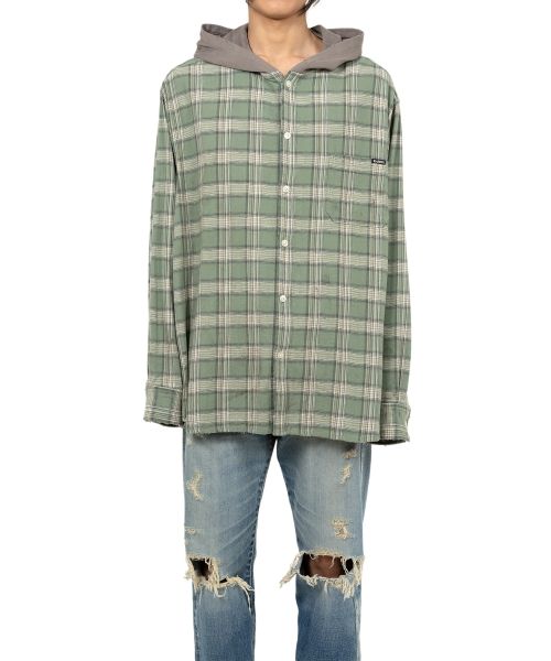 Hooded Check Shirt