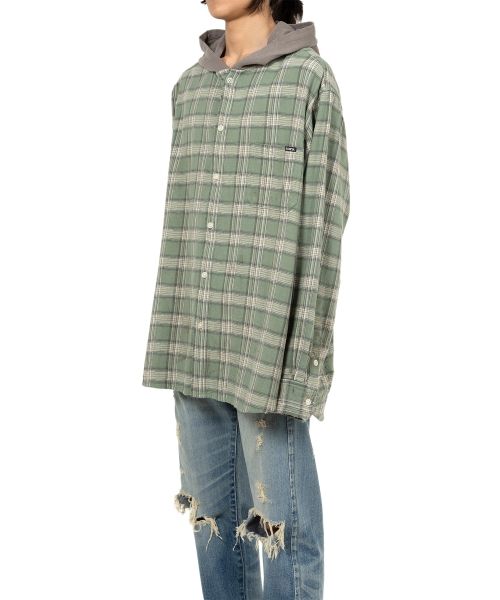 Hooded Check Shirt